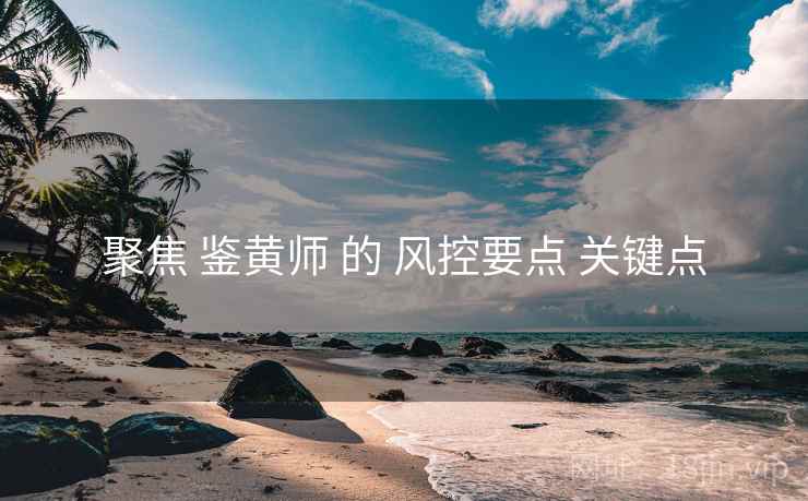聚焦 鉴黄师 的 风控要点 关键点