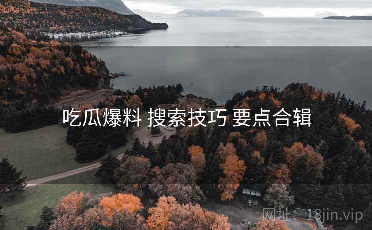 吃瓜爆料 搜索技巧 要点合辑