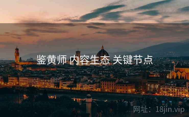 鉴黄师 内容生态 关键节点